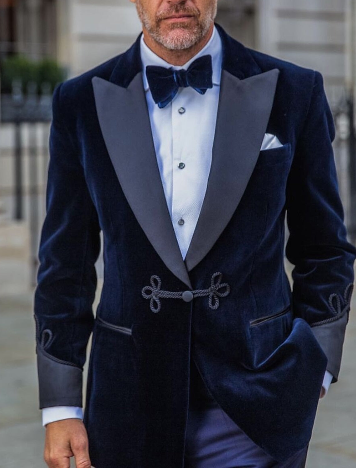 Men's Tailored Fit Single Breasted One-Button Velvet Formal Jacket In Green Red Blue Pink And Purple