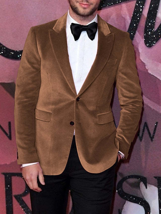 Single-Breasted Two-Button Blazer Jacket In A Tailored Fit For Men