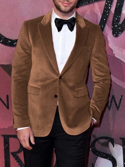 Single-Breasted Two-Button Blazer Jacket In A Tailored Fit For Men