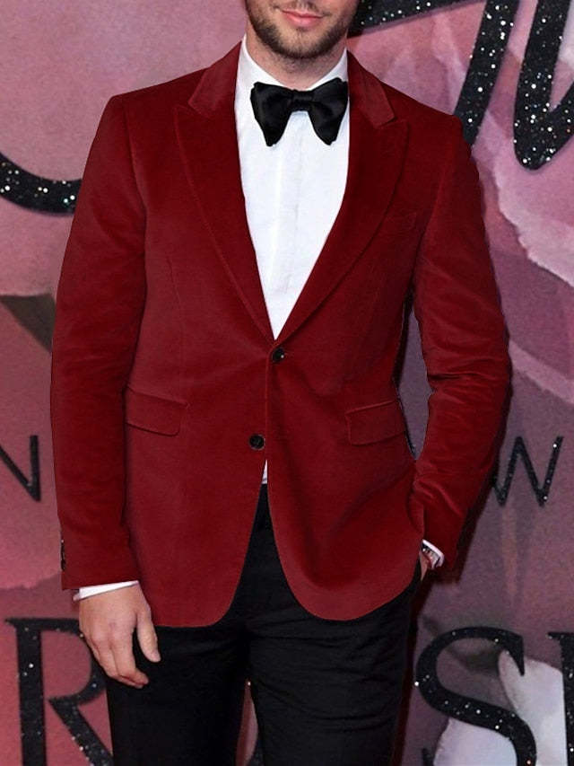 Single-Breasted Two-Button Blazer Jacket In A Tailored Fit For Men