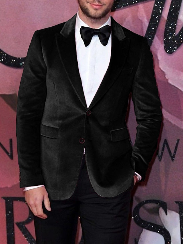 Single-Breasted Two-Button Blazer Jacket In A Tailored Fit For Men