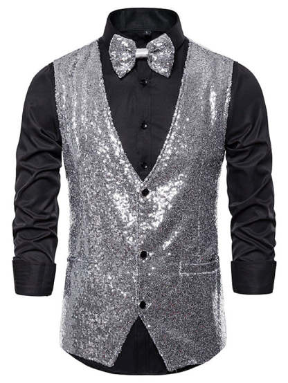 Classic Three-Button Single Breasted Vest For Men