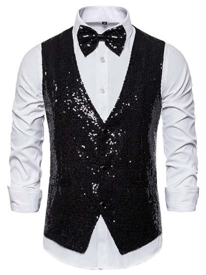Classic Three-Button Single Breasted Vest For Men