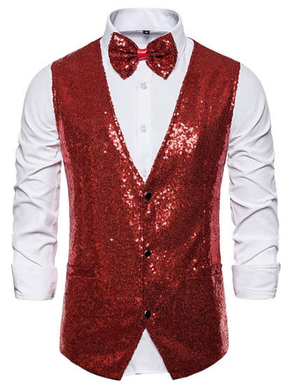 Classic Three-Button Single Breasted Vest For Men