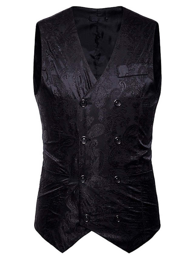 Double Breasted Vest For Men With Extra Buttons