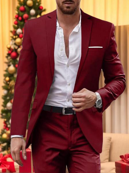 Single-Button Tailored Men's Wedding Suit In Two Pieces