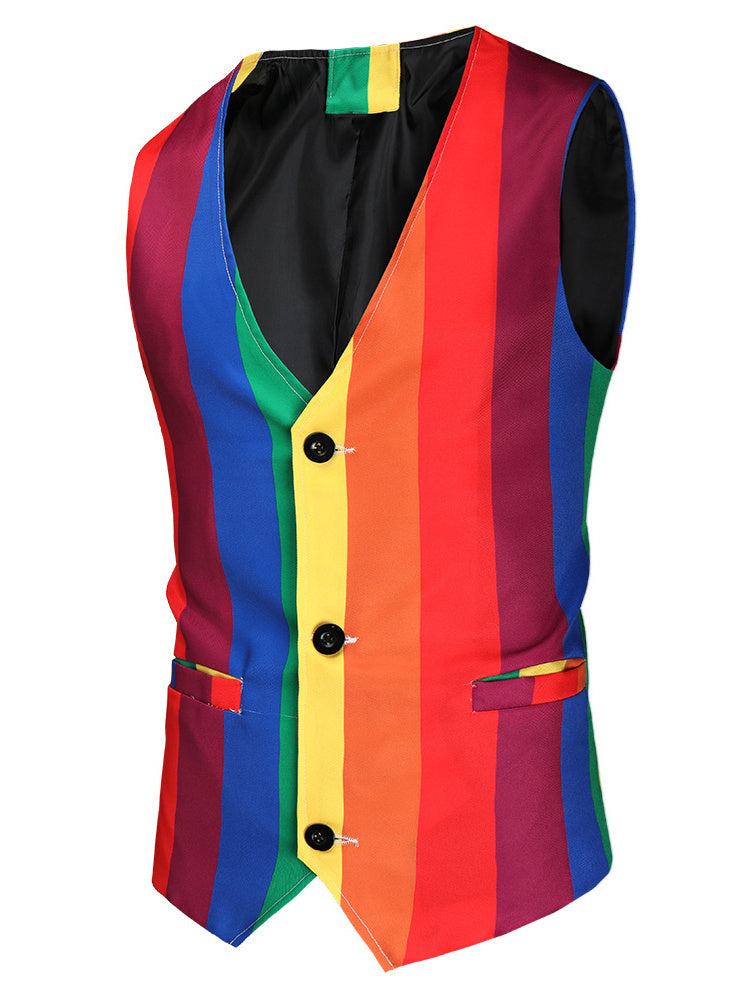 Single-Breasted One-Button Polyester Wedding Suit For Men Tailored Fit 3-Piece Set