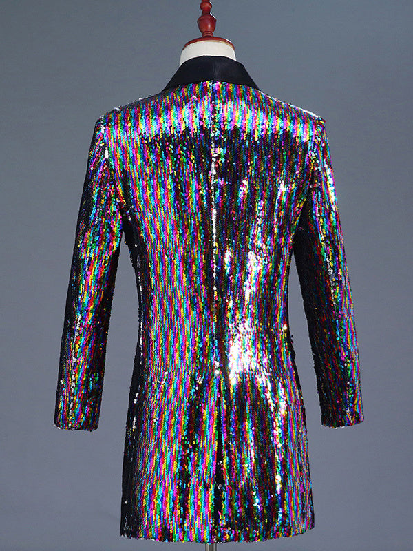 Single-Breasted Men's Acrylic Fibers Wedding Suit With Buckle And Tailored Fit Collar