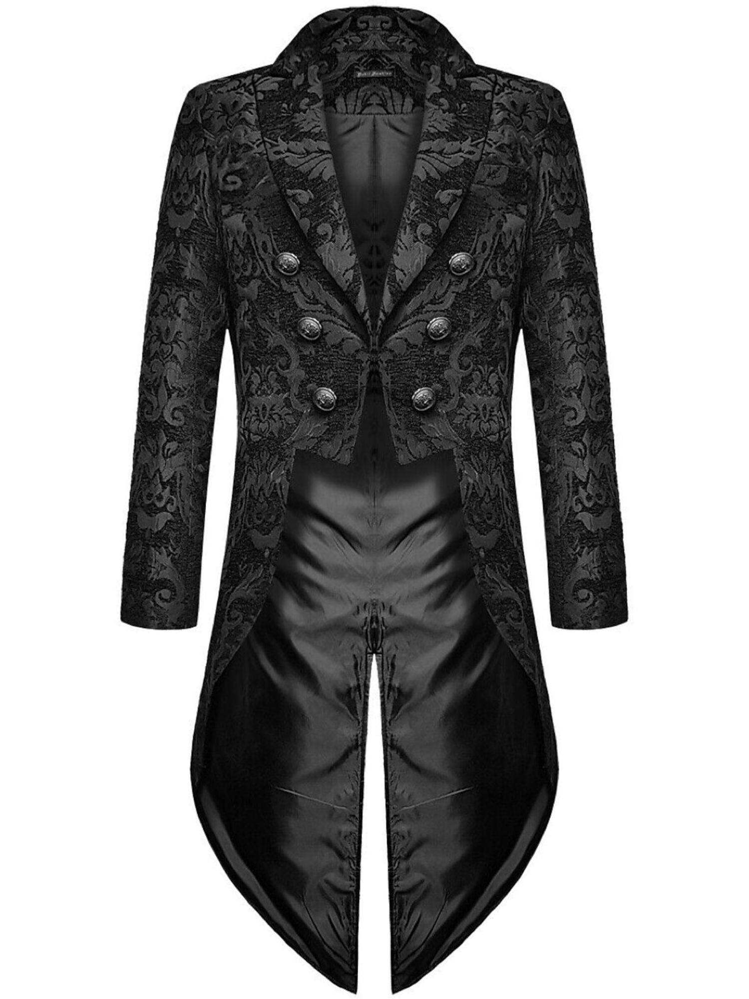 Exquisite Floral Tailcoat Suit For Men In Retro Style