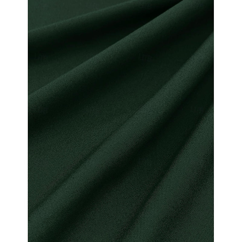 Men's Dark Gray Tailored Fit Single-Breasted One-Button 2-Piece Prom And Wedding Suit