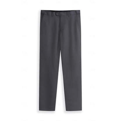 Men's Dark Gray Tailored Fit Single-Breasted One-Button 2-Piece Prom And Wedding Suit