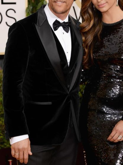 Single-Button Solid Dark Green Velvet Suit For Men