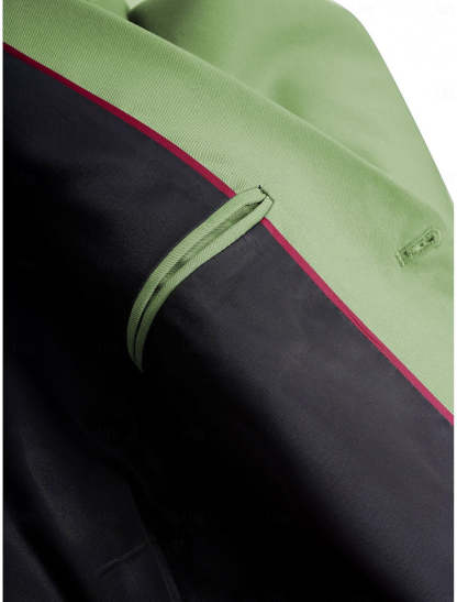 Green Two-Button Single-Breasted Formal Suit Set For Men Standard Fit