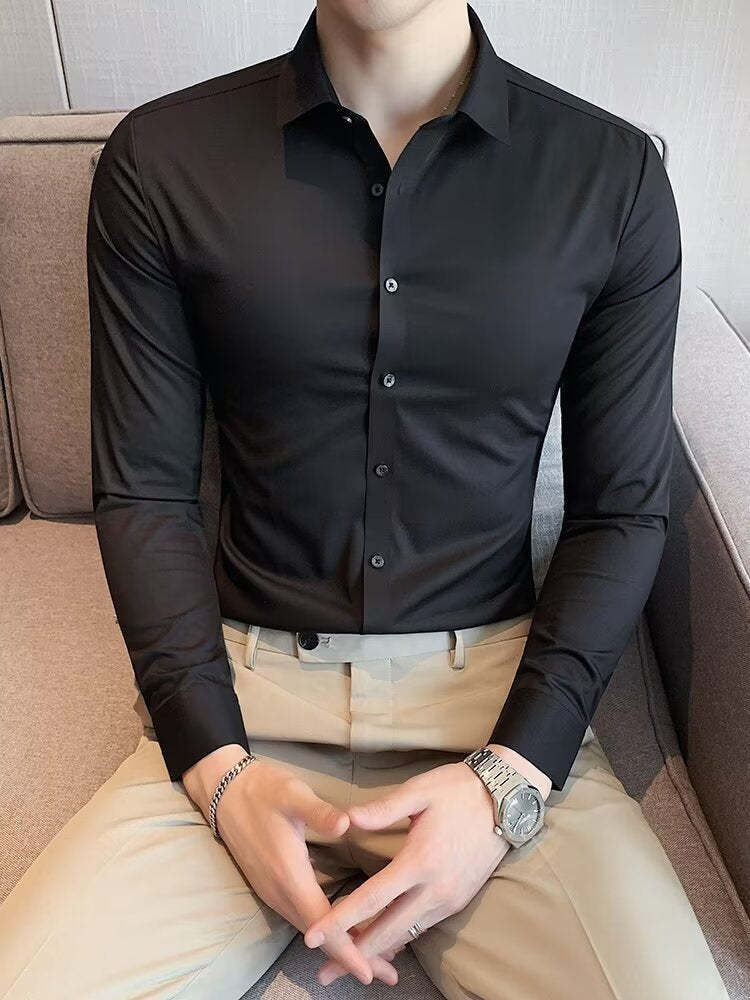 Classic Long Sleeve Shirt For Men In Standard Fit