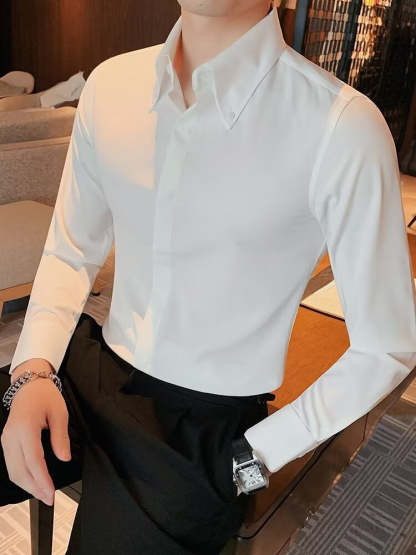 Classic Long Sleeve Shirt For Men In Standard Fit