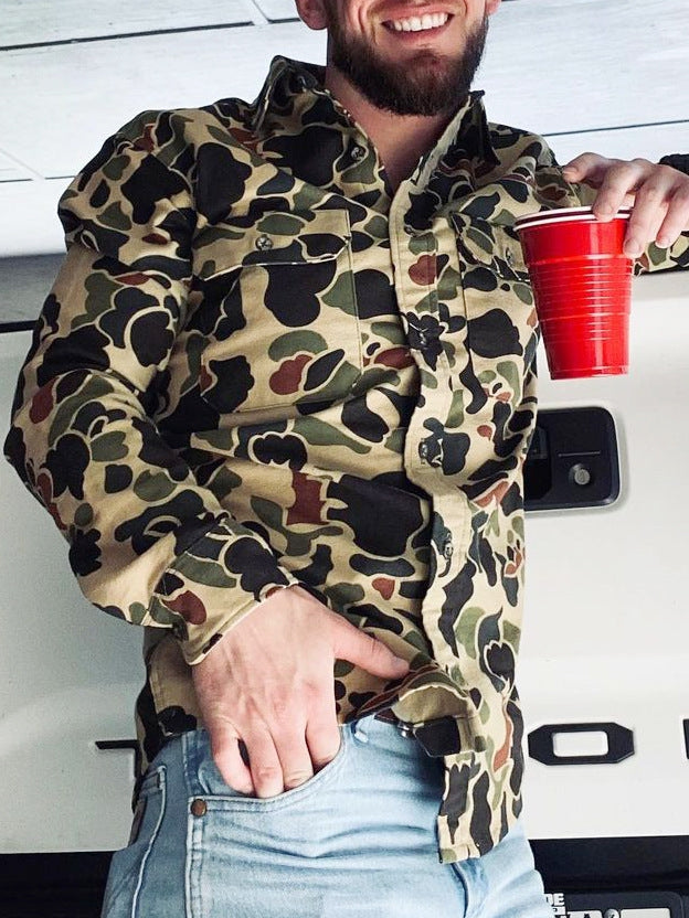 Casual Striped Shirt For Men With 3D Floral Design And Long Loose Sleeves