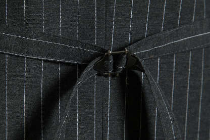 Retro Striped Single-Breasted Vest For Men In Black