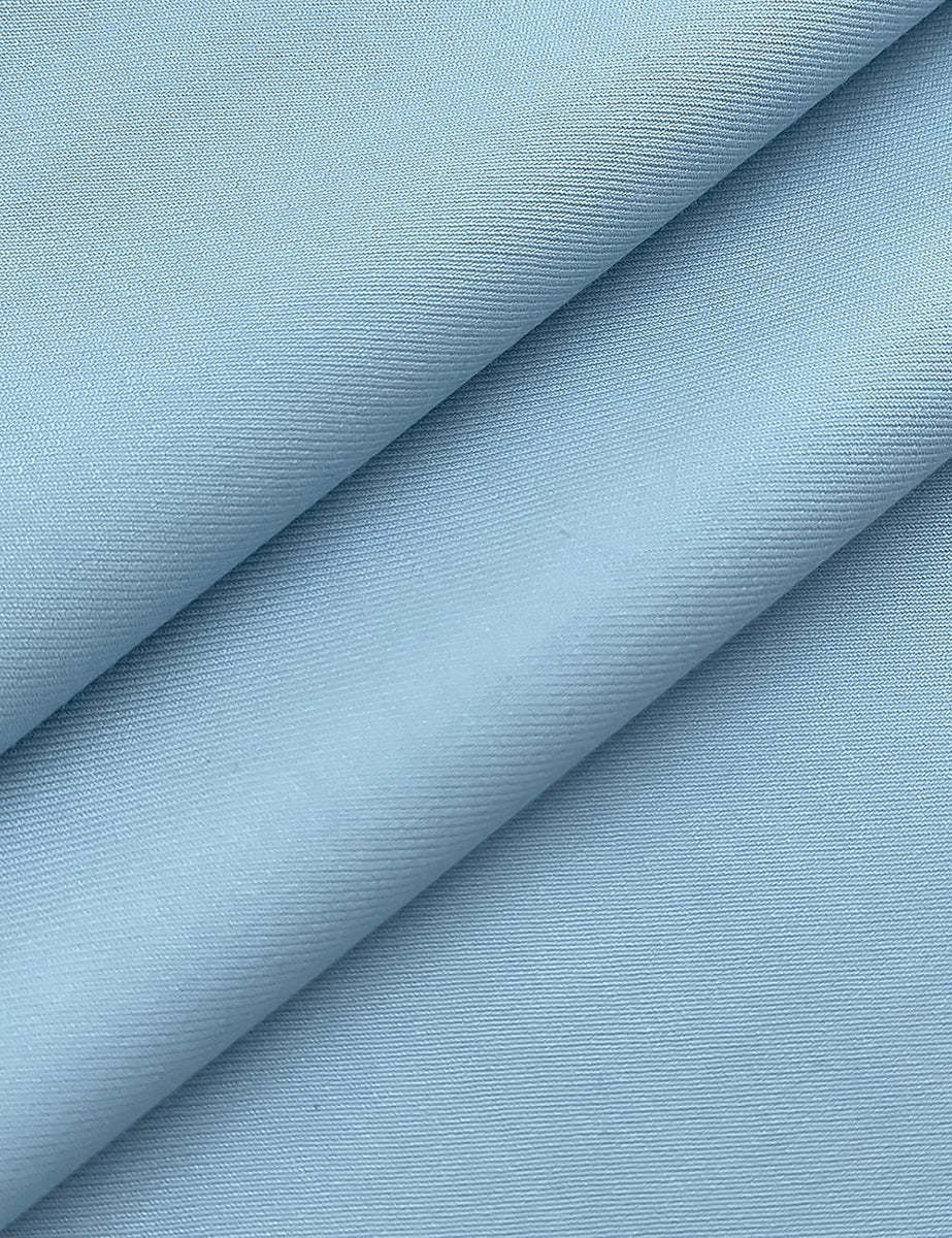 Men's Slim Fit Sky Blue Single-Breasted Two-Button Solid Beach Wedding Suit