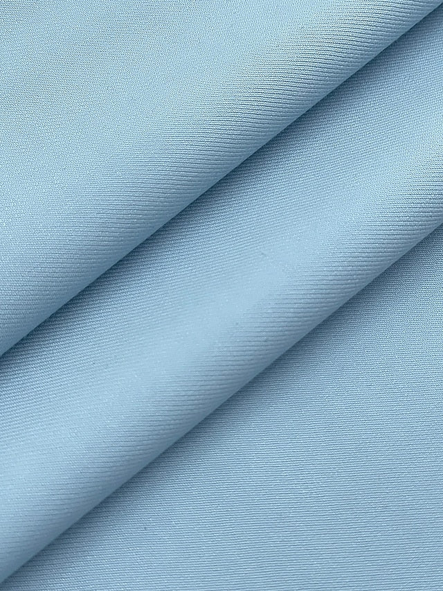 Men's Sky Blue Standard Fit Two-Button Single-Breasted Wedding Suit Set