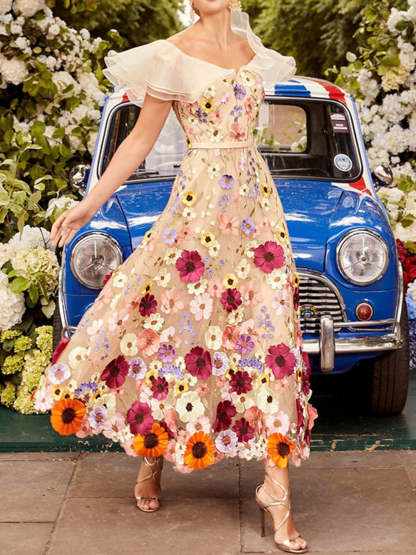 Ankle-Length A-Line Princess Dresses Featuring Embroidery