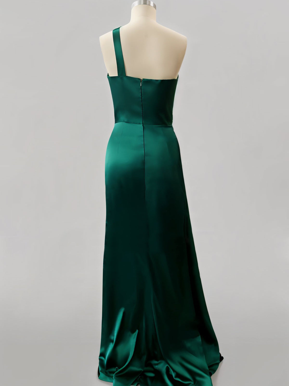 One-Shoulder Long Prom Gown with Sheath/Column Silhouette