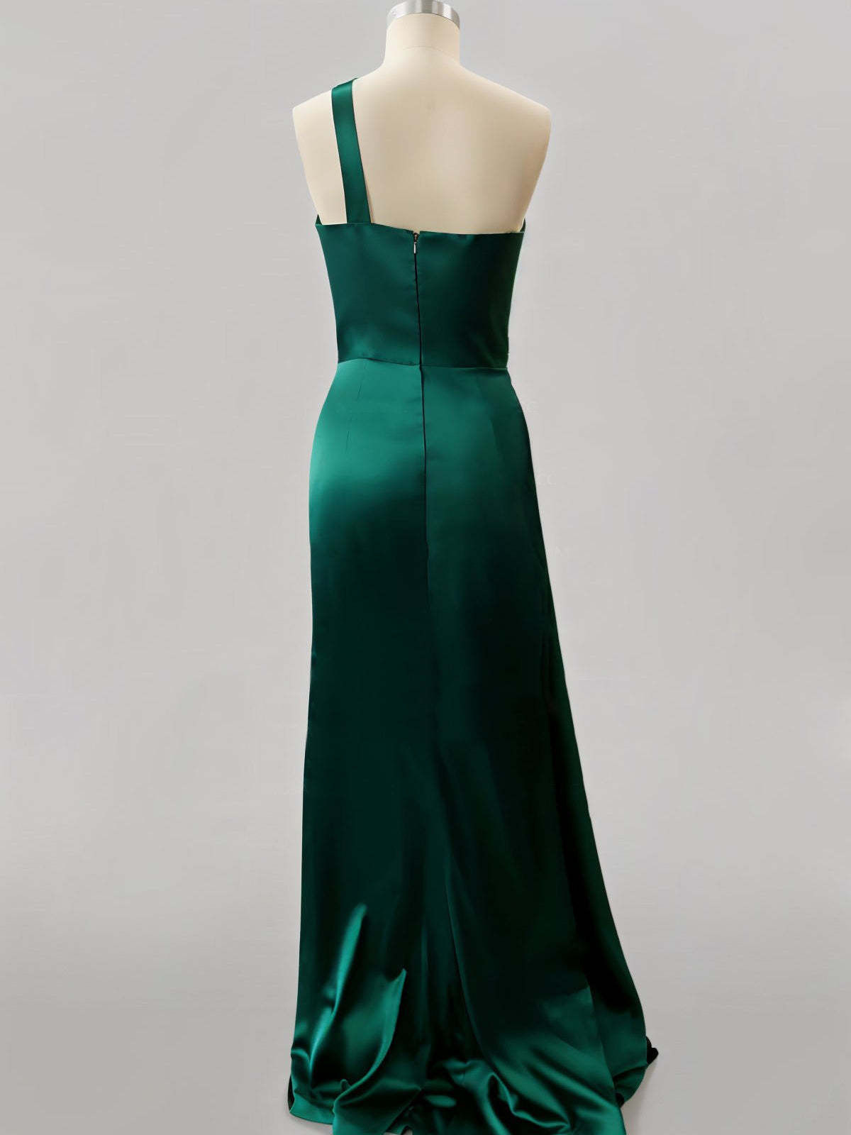 One-Shoulder Long Prom Gown with Sheath/Column Silhouette