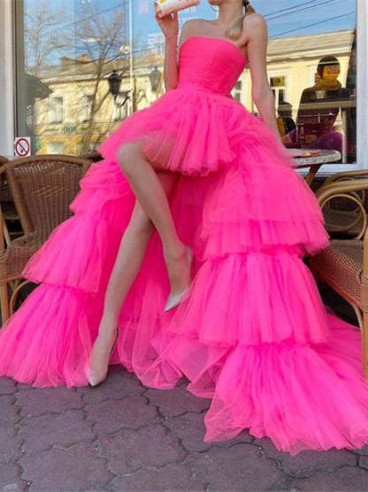 Strapless Sweetheart A-Line Floor-length Prom Dress with Side Pleats in White