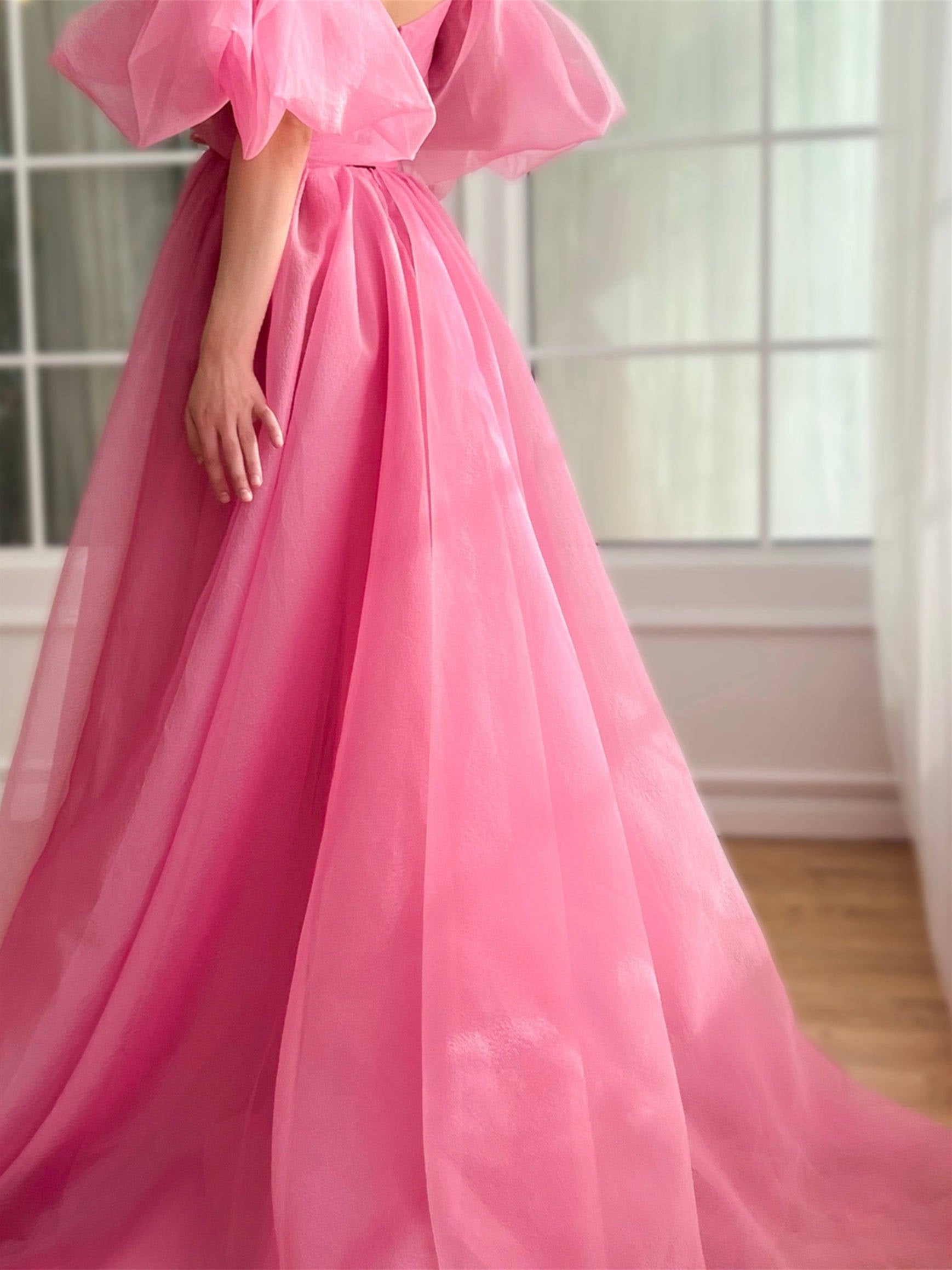 Sweetheart Off-the-Shoulder A-Line Princess Formal Floor-Length Dress