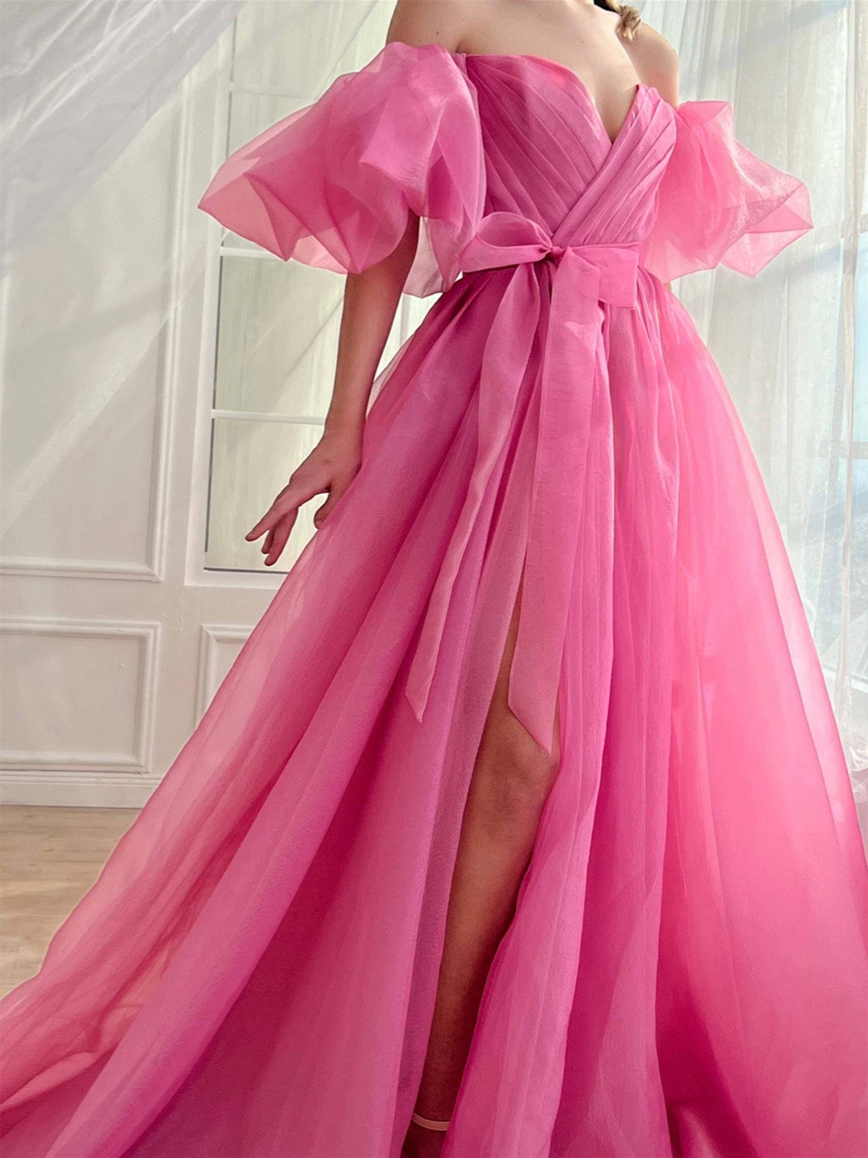 Sweetheart Off-the-Shoulder A-Line Princess Formal Floor-Length Dress