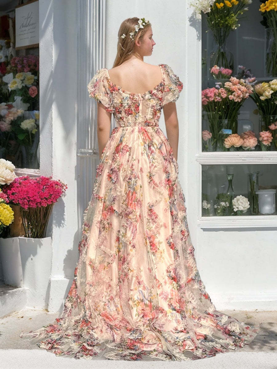 Sweetheart Princess A-Line Floor-Length Off-the-Shoulder Prom Gown
