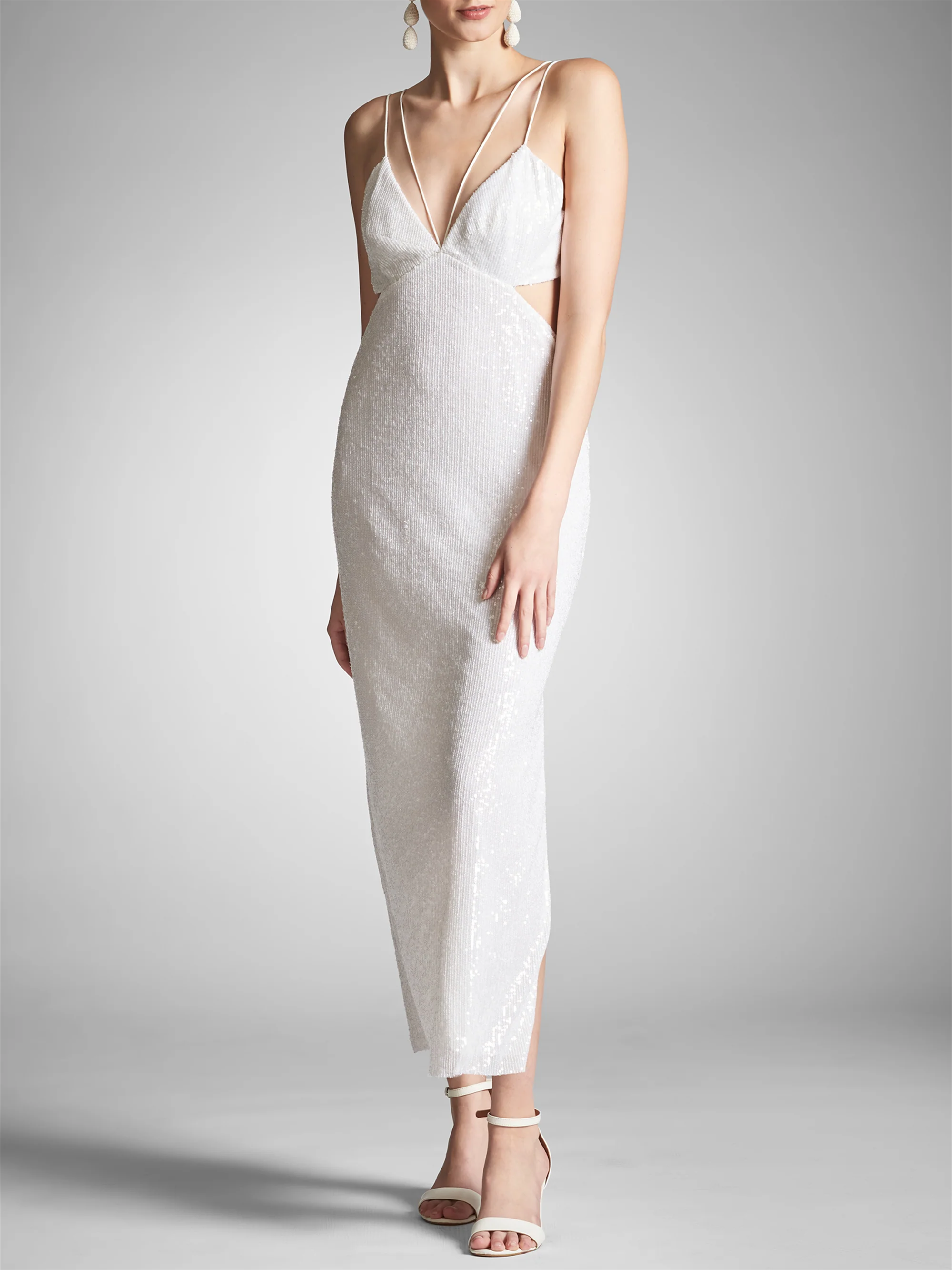 Ankle-Length Homecoming Dresses with Spaghetti Strap Sheath/Column Silhouette