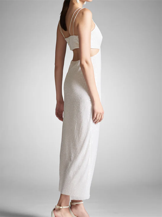 Ankle-Length Homecoming Dresses with Spaghetti Strap Sheath/Column Silhouette
