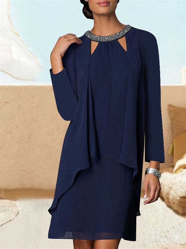 Mini Cocktail Dresses with Crystals in A-Line and Princess Cuts