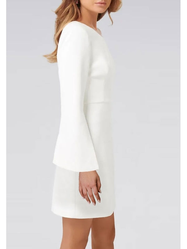 One-Shoulder Long Sleeve Cocktail Dress with Sheath/Column Silhouette