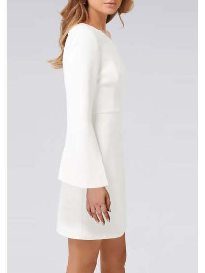 One-Shoulder Long Sleeve Cocktail Dress with Sheath/Column Silhouette