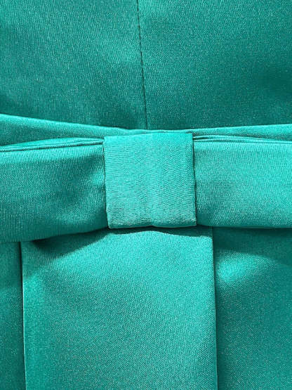 V-Neck Floor-Length Evening Dresses with Long Sleeves in A-Line/Princess Style