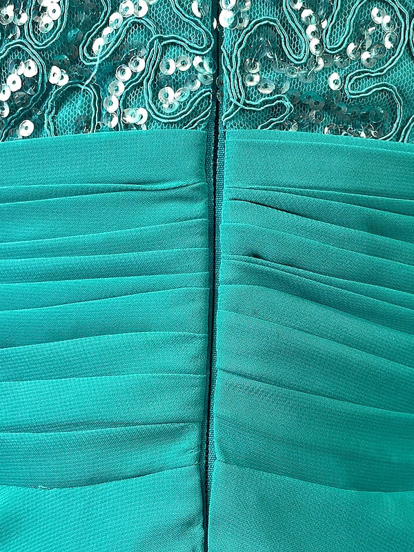 Sleeveless Floor-Length A-Line Princess Evening Dresses with Jewel Neck