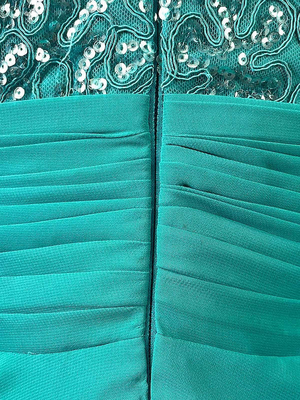 Sleeveless Floor-Length A-Line Princess Evening Dresses with Jewel Neck