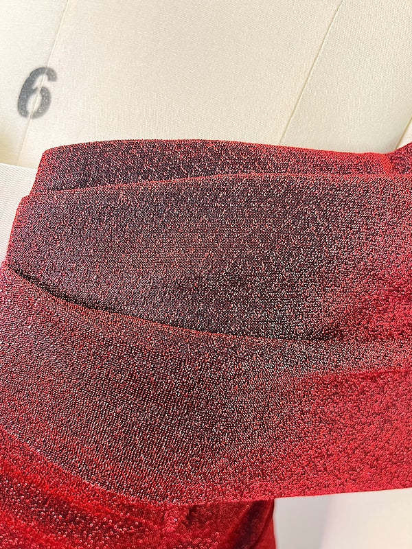 Evening Dresses with Sequin in A-Line/Princess Style Off-the-Shoulder and Court Train