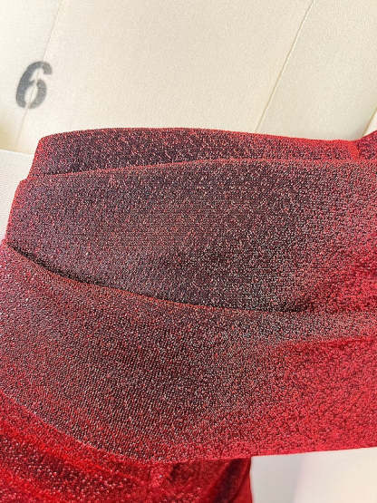 Evening Dresses with Sequin in A-Line/Princess Style Off-the-Shoulder and Court Train