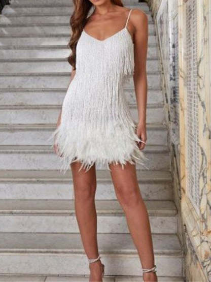 Vintage 1920s Sequined Sheath Dress with Spaghetti Straps for Costume Parties