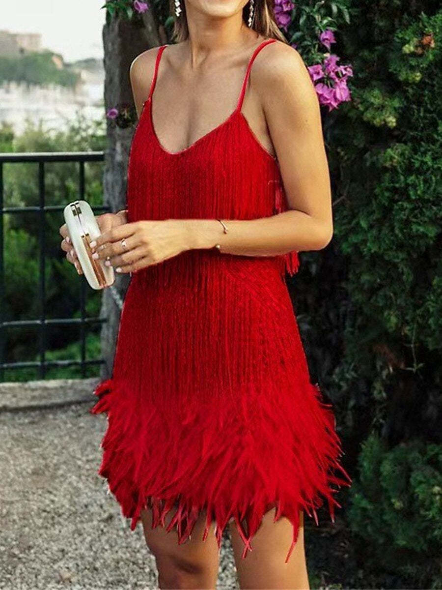 Vintage 1920s Sequined Sheath Dress with Spaghetti Straps for Costume Parties