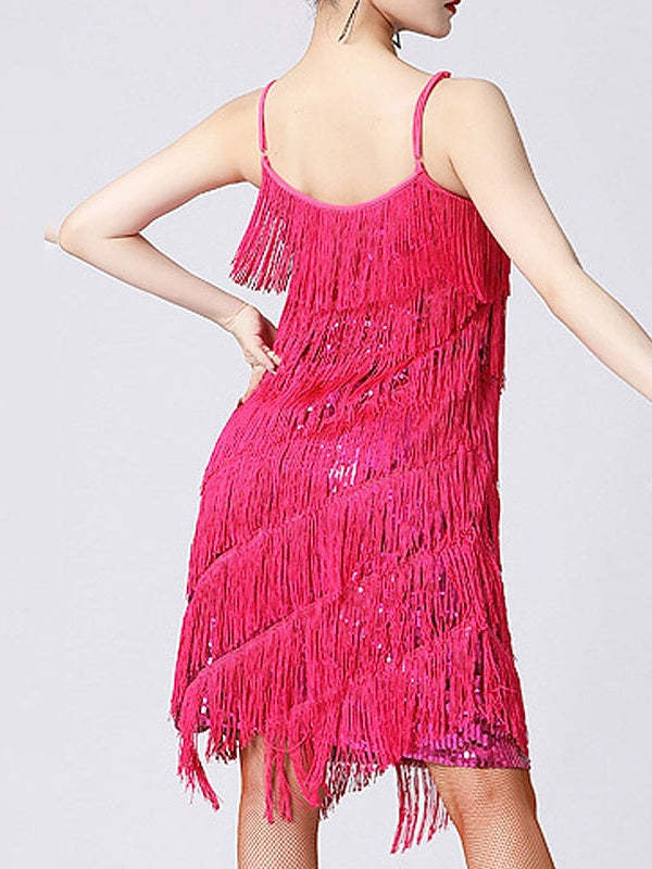 Vintage Mini Sheath Party Dresses With Sequins and Spaghetti Straps