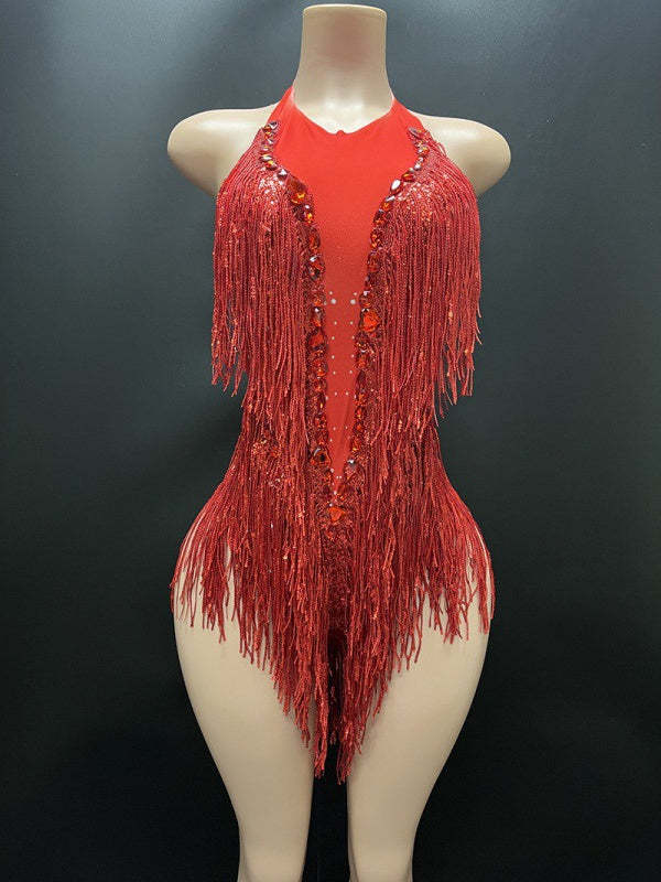 Vintage Party Dresses with Halter Tassels in Column/Sheath Style