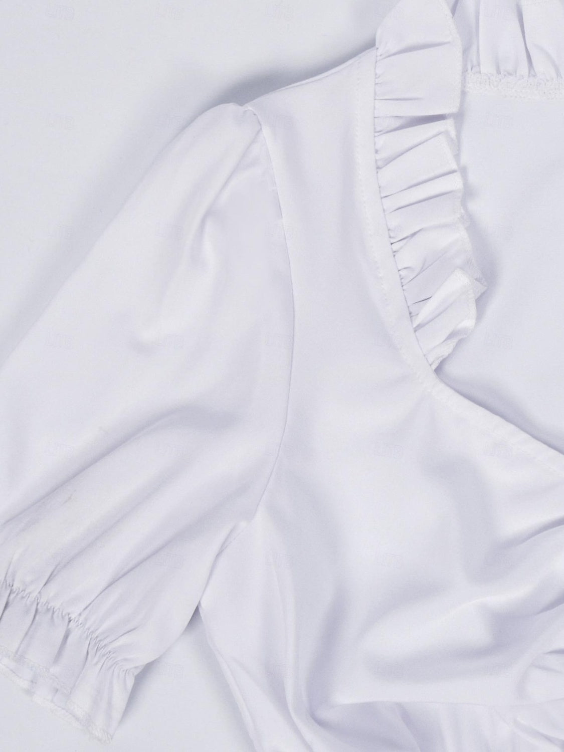 Vintage Knee-Length A-Line Dress with Jewel Neck Half Sleeves and Bowknot