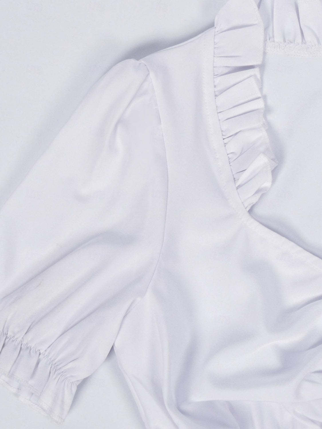 Vintage Knee-Length A-Line Dress with Jewel Neck Half Sleeves and Bowknot