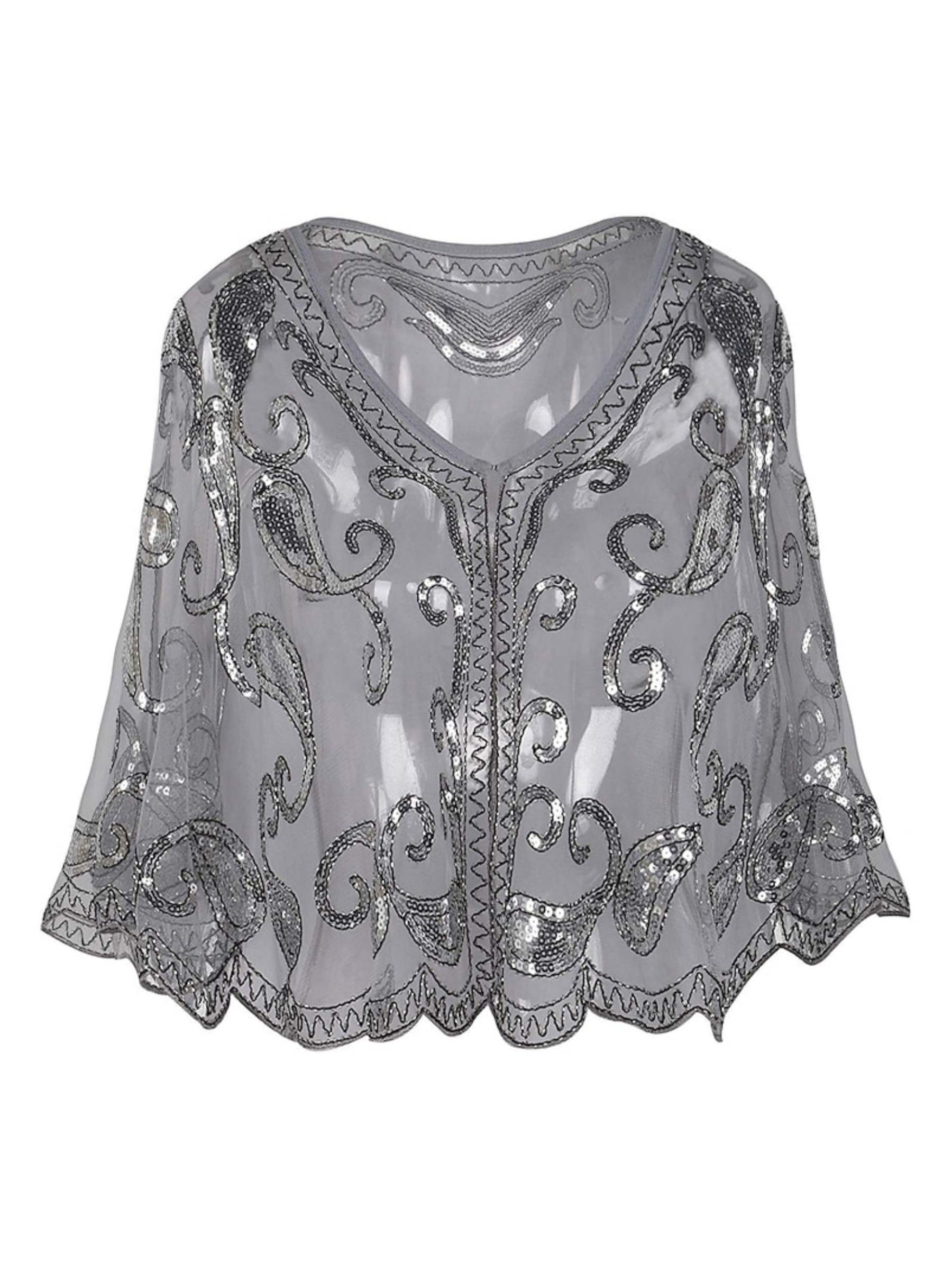 Vintage 1920s Party Dress with Shawls for Cocktail or Prom