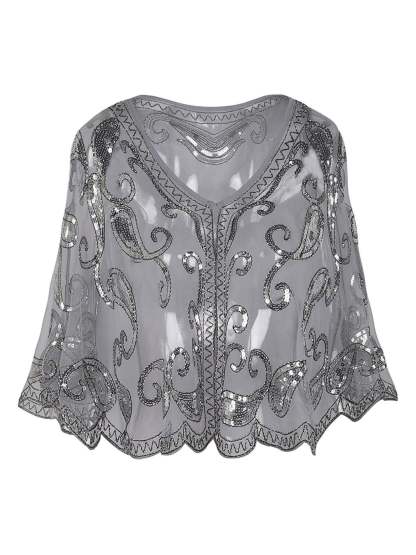 Vintage 1920s Party Dress with Shawls for Cocktail or Prom