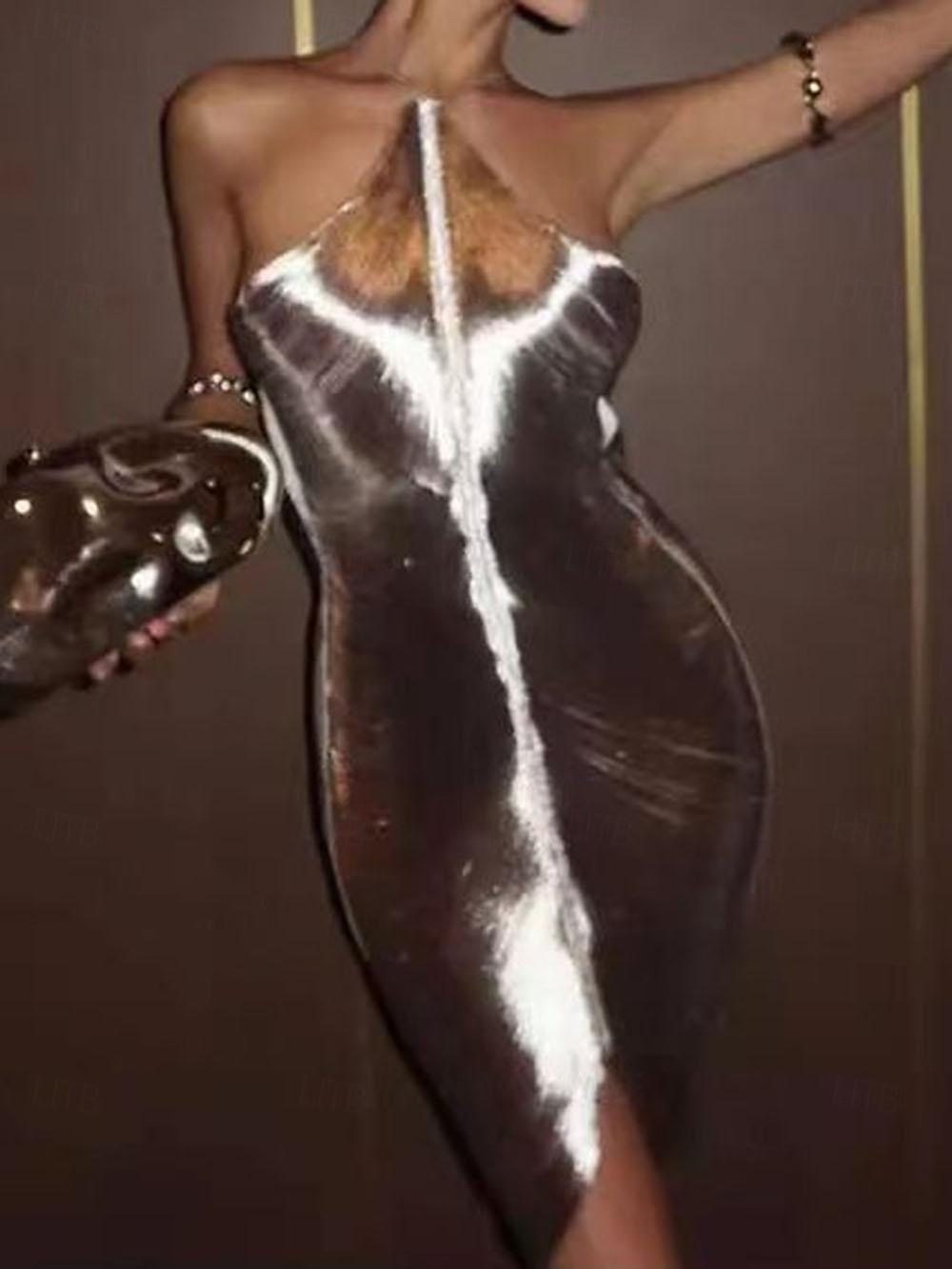 Vintage Asymmetrical Halter A-Line Princess Dress Without Sleeves