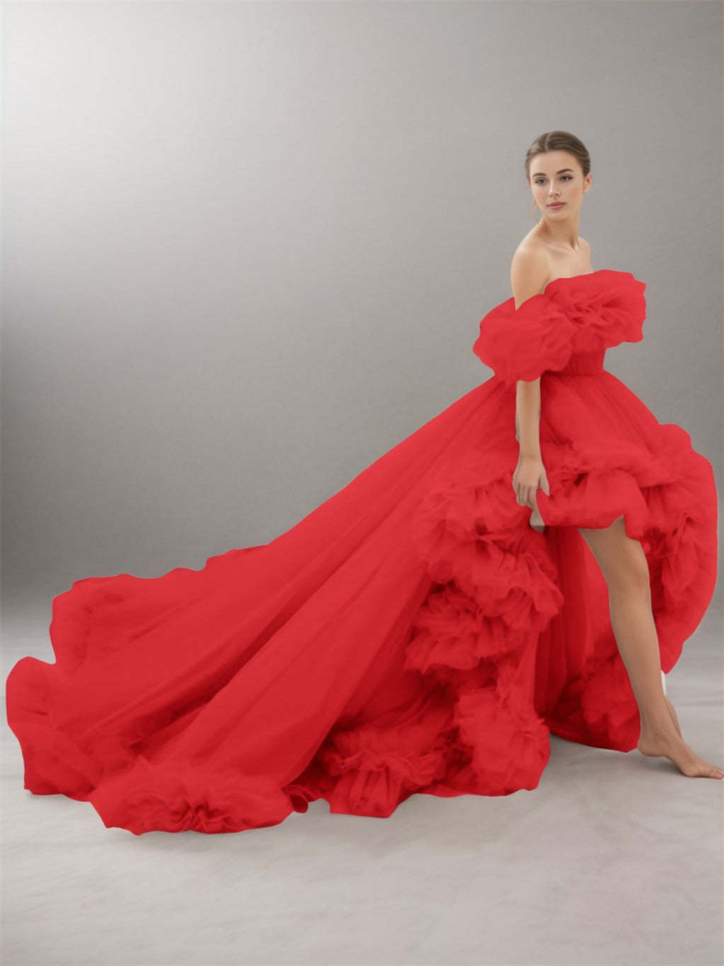 Evening Dresses with A-Line and Princess Court Train